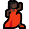 Woman Dancing - Black emoji on Microsoft